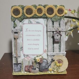3D Cottagecore Sunflower Garden Picture Frame